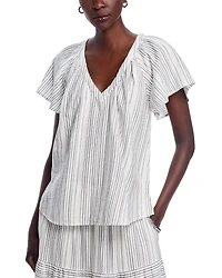 Tommy Bahama Luminous Tide Flutter Sleeve Top