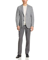 Mélange Linen Blend Jersey Regular Fit Soft Sport Coat