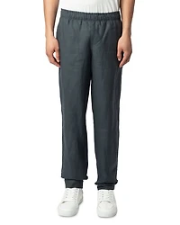 Regular Fit Pull On Linen Pants