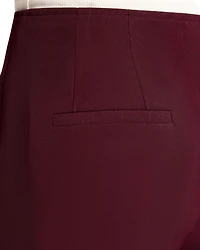 Della Staight Leg Pants with Slanted Pockets Fluid Techno Crepe