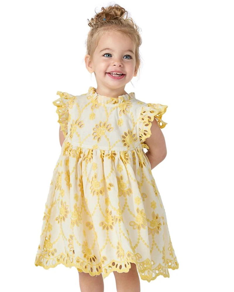 Girls' Cynthia Eyelet Dress Set - Baby