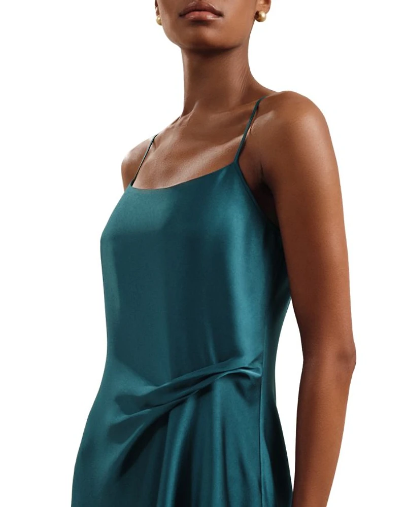 Petite Zoey Drape Slip Dress