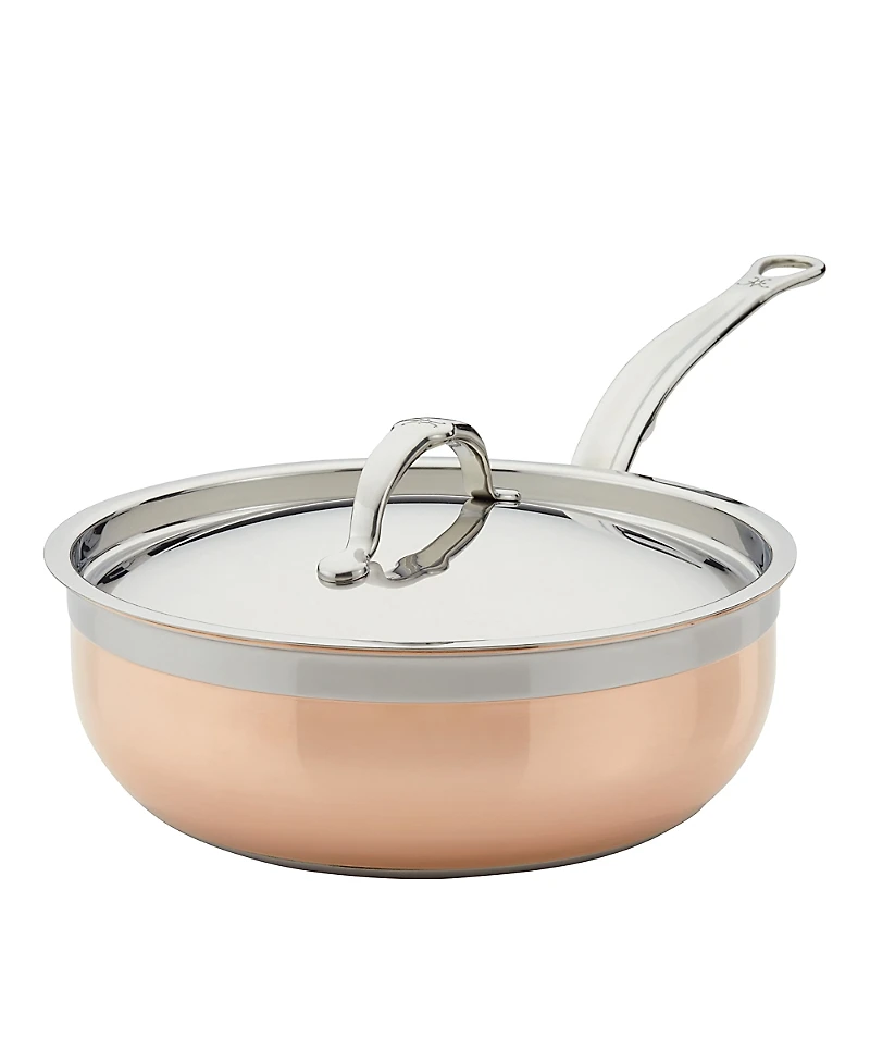 CopperBond 3.5-Quart Induction Copper Essential Pan with Lid