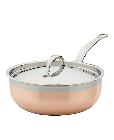 CopperBond 3.5-Quart Induction Copper Essential Pan with Lid