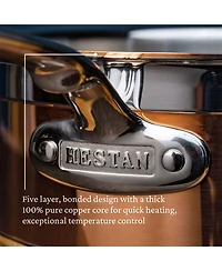 CopperBond® -Quart Induction Copper Saucepan with Lid