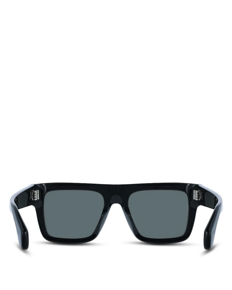 Renew Rivet Oversized Square Sunglasses, 53mm