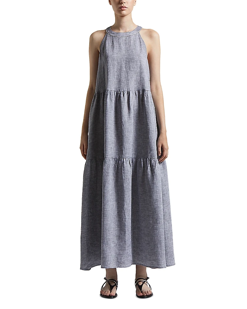 Peserico Tiered Sleeveless Dress