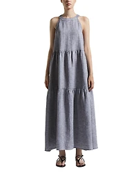 Peserico Tiered Sleeveless Dress