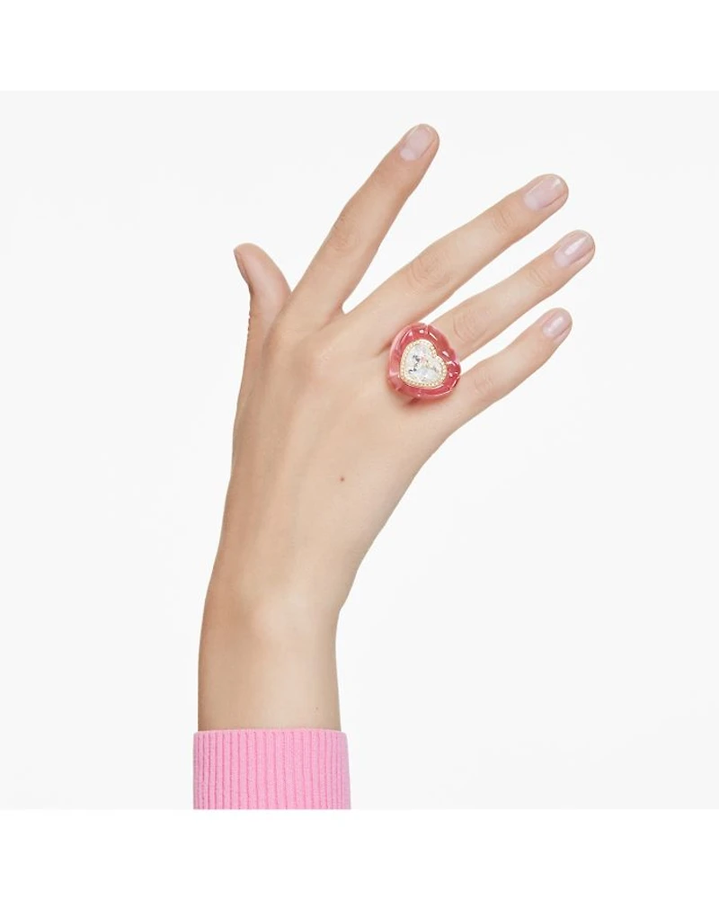 Dulcis Heart Crystal Cocktail Ring
