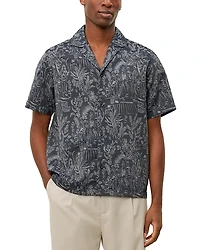 Les Deux Dancing Jacquard Print Camp Shirt