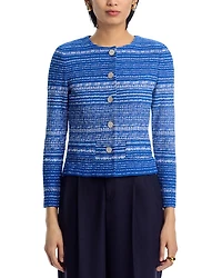 Melange Tweed Knit Jacket