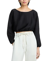 Leset Yoko Long Sleeve Blouson Top