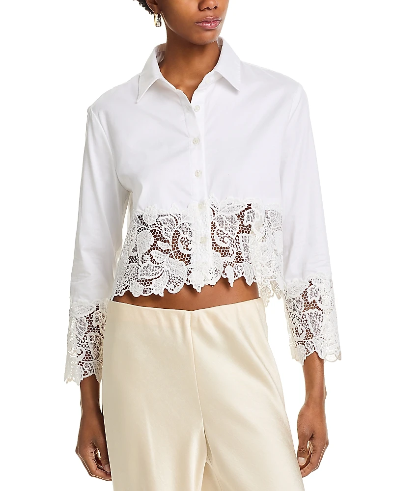 Generation Love Issa Lace Trim Shirt