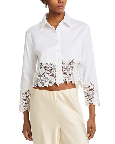 Generation Love Issa Lace Trim Shirt