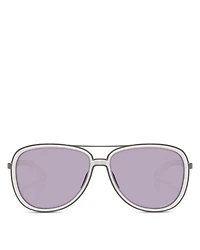 Split Time Aviator Sunglasses, 58mm