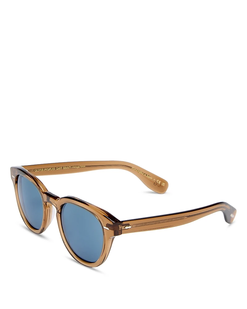 Oliver Peoples Cary Grant Round Sunglasses, 50mm