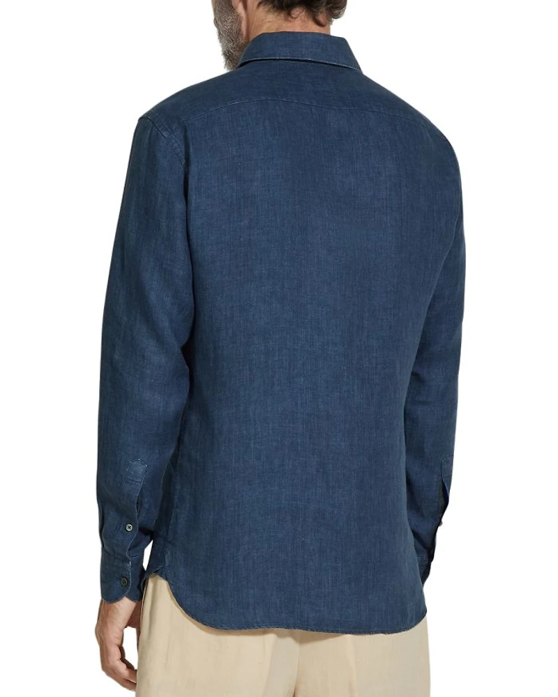 Oasi Lino Regular Fit Linen Shirt