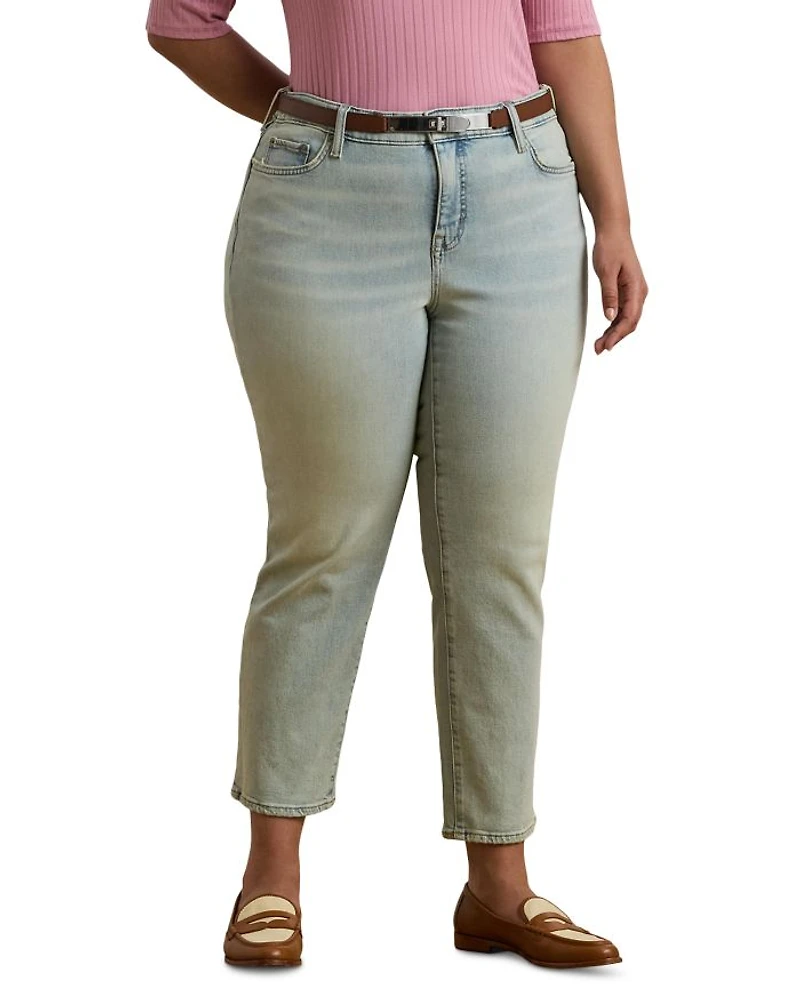 Mid Rise Straight Ankle Jean Stella Wash