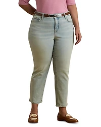 Mid Rise Straight Ankle Jean Stella Wash