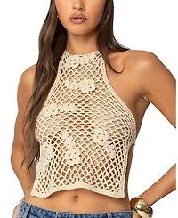 Edikted Syd Backless Crochet Top