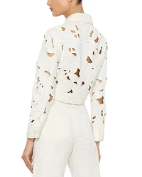 Chloe Embroidered Eyelet Jacket