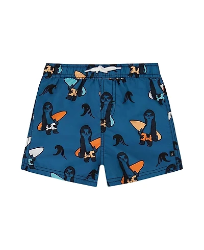 Deux par Deux Boys' Printed Swim Trunks - Baby