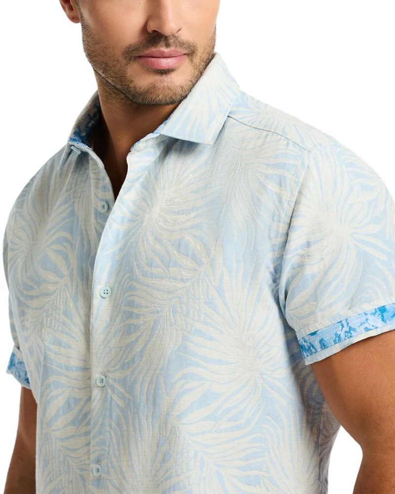 Royal Palms Printed Short Sleeve Shirt