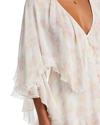 Avaline Floral Ruffle Layered Dress