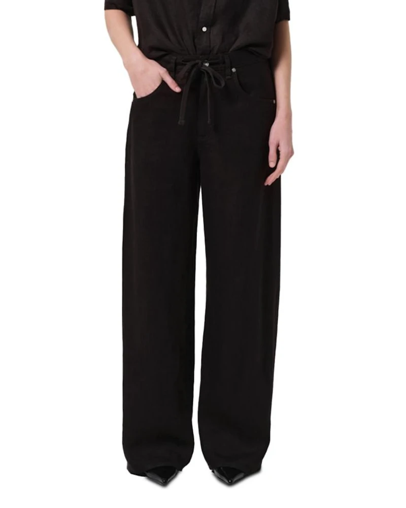 Brynn Drawstring Linen Trousers