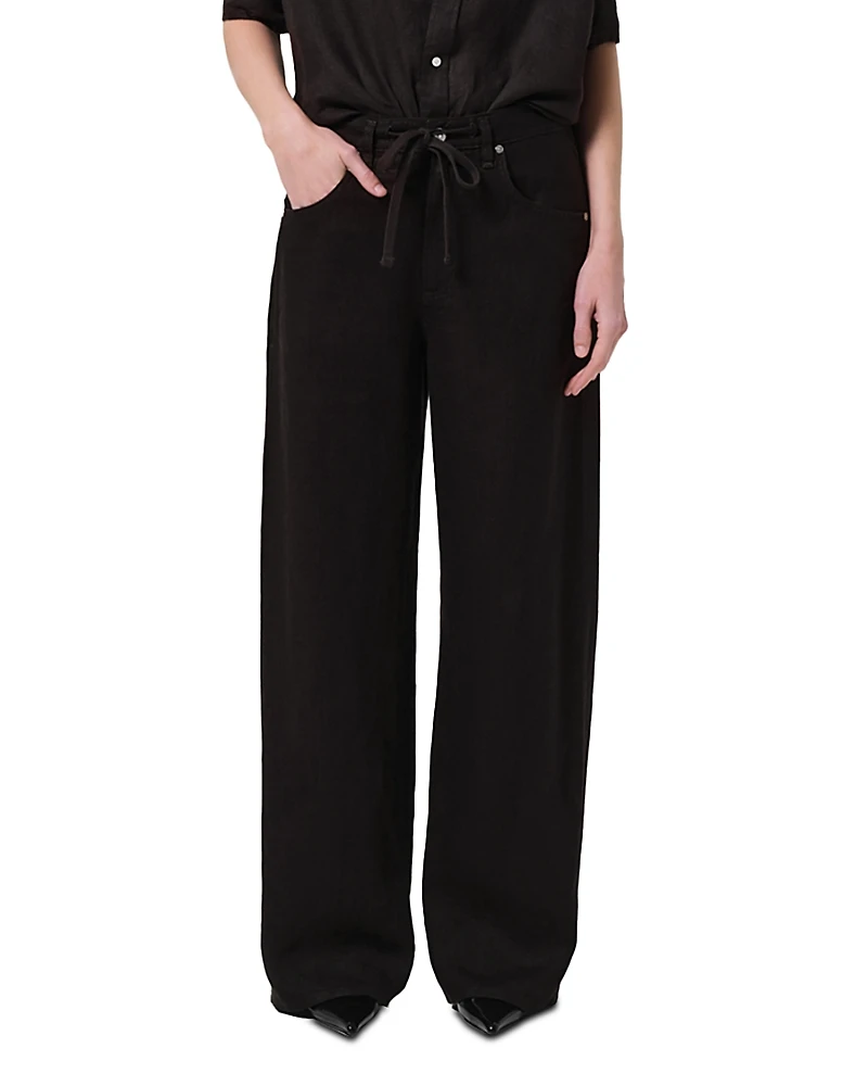 Citizens of Humanity Brynn Drawstring Linen Trousers