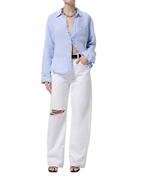 Ayla High Rise Baggy Jeans Zinc