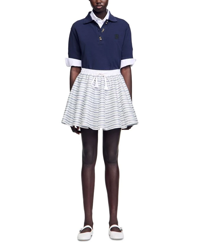 Spiral Print Skater Skirt - Exclusive