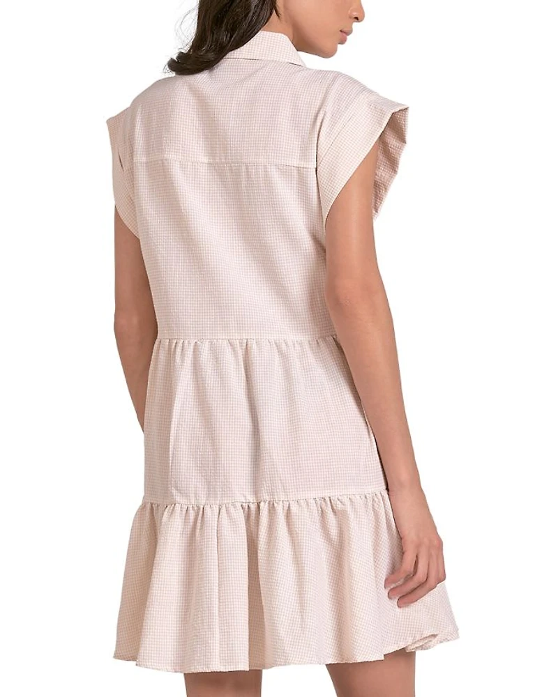 Seersucker Shirt Dress