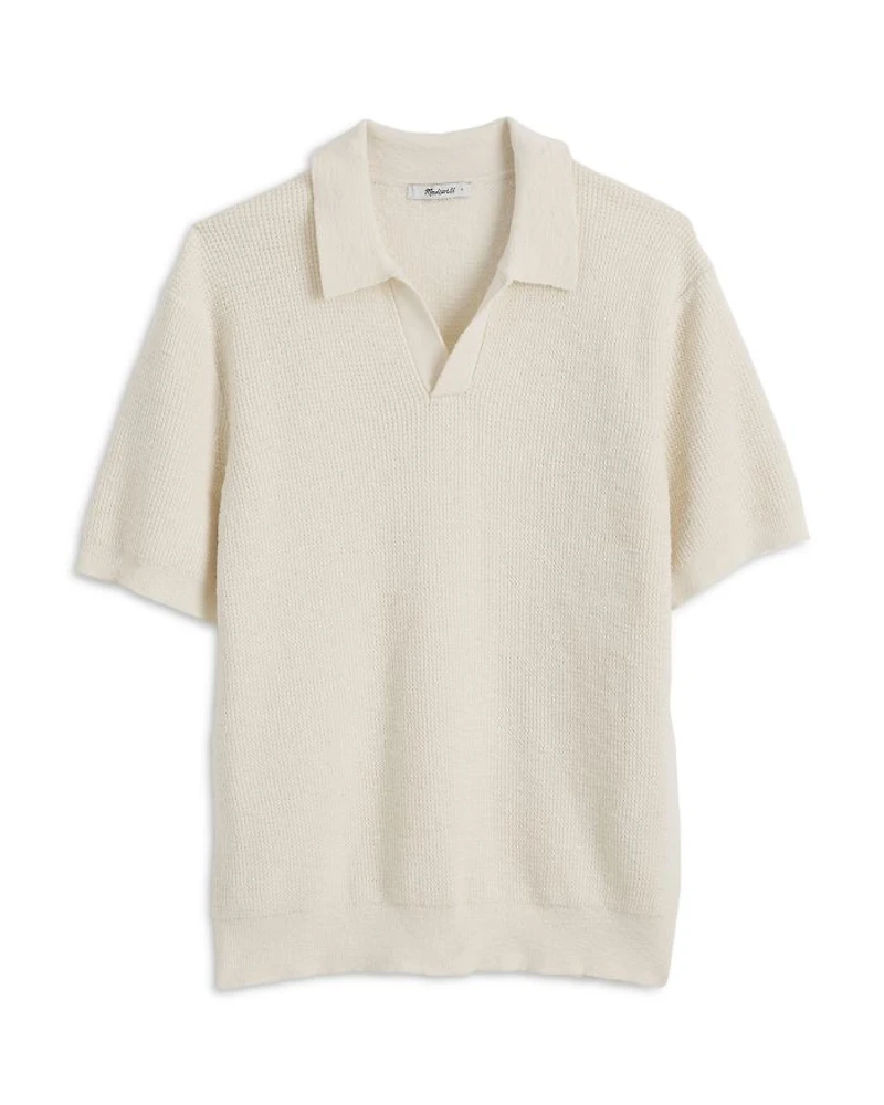 Waffle Knit Johnny Polo