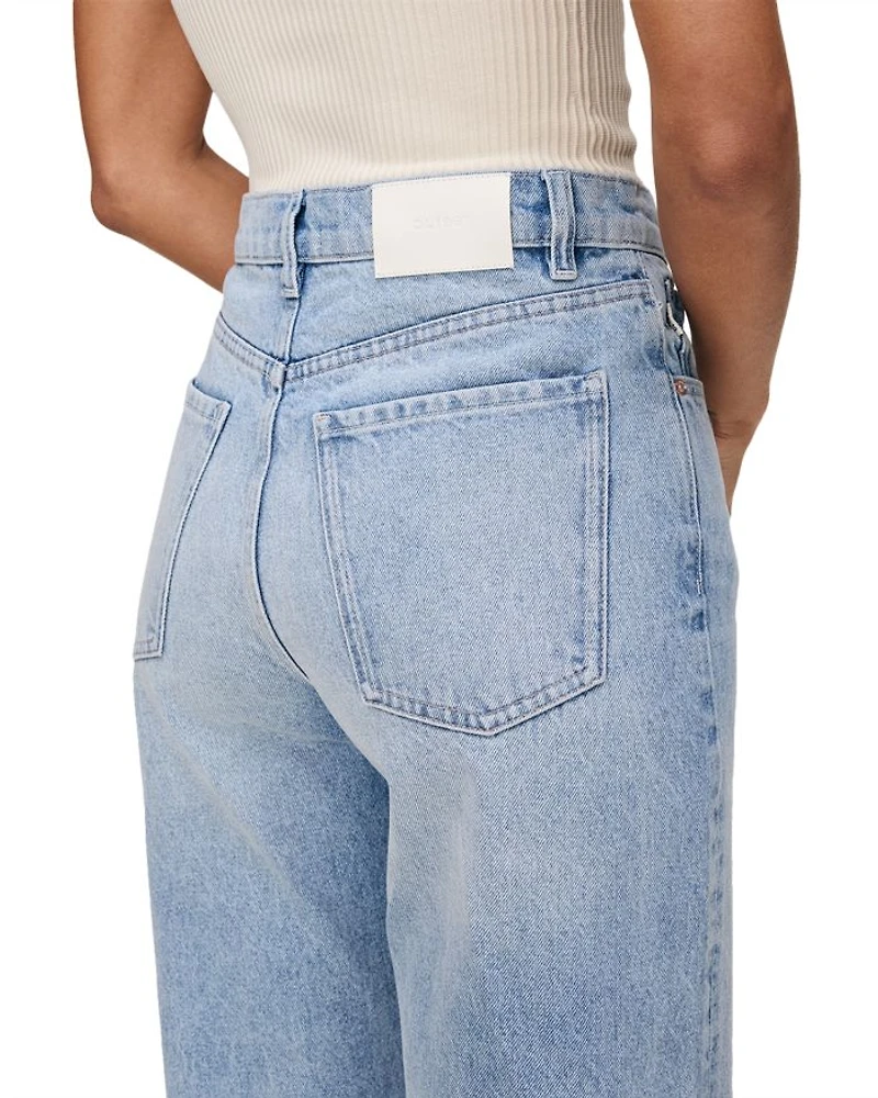 Karmine High Rise Refined Wide Leg Jeans Vintage Light