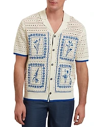 Ted Baker Barri Crochet Embroidered Shirt