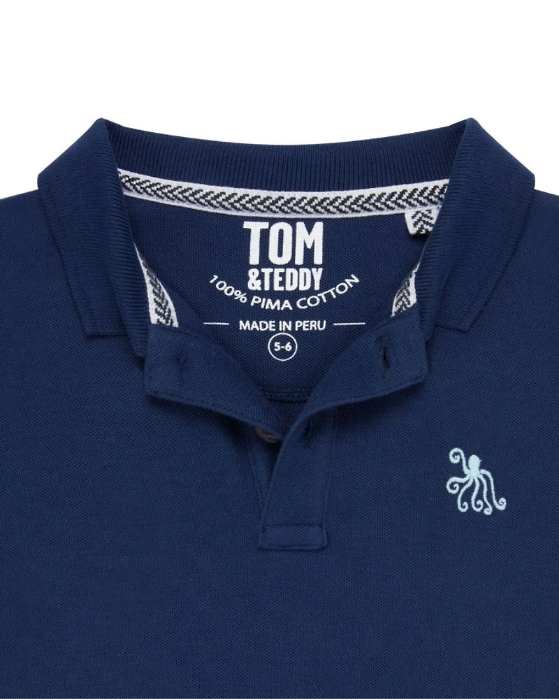 Boys' Cotton Polo Shirt - Little Kid, Big Kid