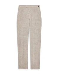 Ashton Linen Check Regular Fit Suit Pants