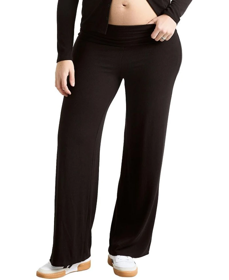 The Softest Rib Over/Under Bump Relaxed Pant