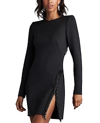 Tadashi Shoji Romy Fringe Embellished Mini Dress