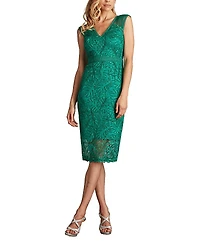Tadashi Shoji Evonne Embroidered Dress