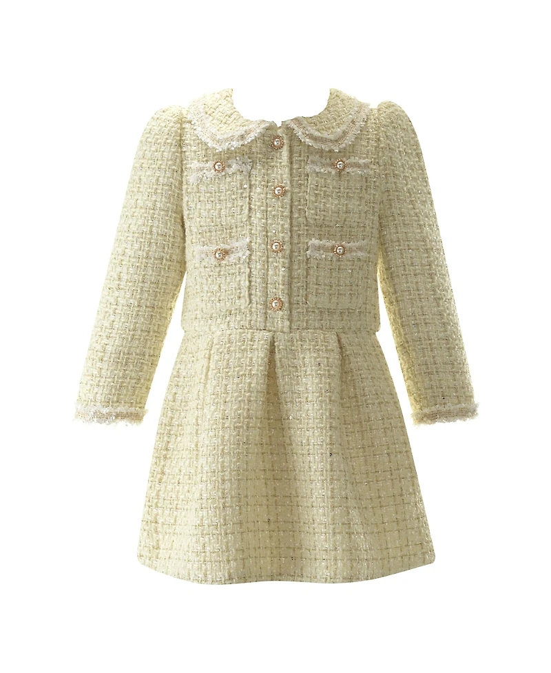 Rachel Riley Girls' Tweed Dress - Little Kid, Big Kid