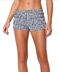 Edikted Gingham Scrunch Shorts