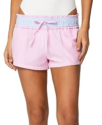 Edikted Baylee Contrast Striped Shorts