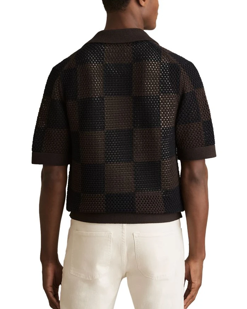 Alfred Short Sleeve Crochet Shirt