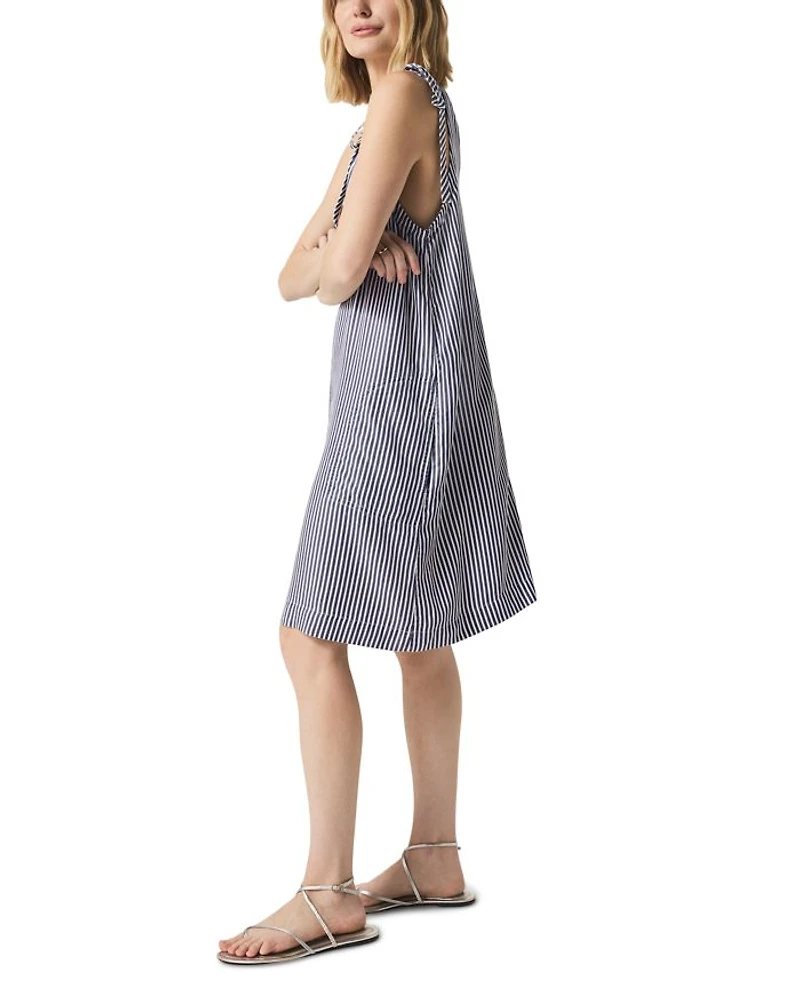 Halston Stripe Cotton Dress