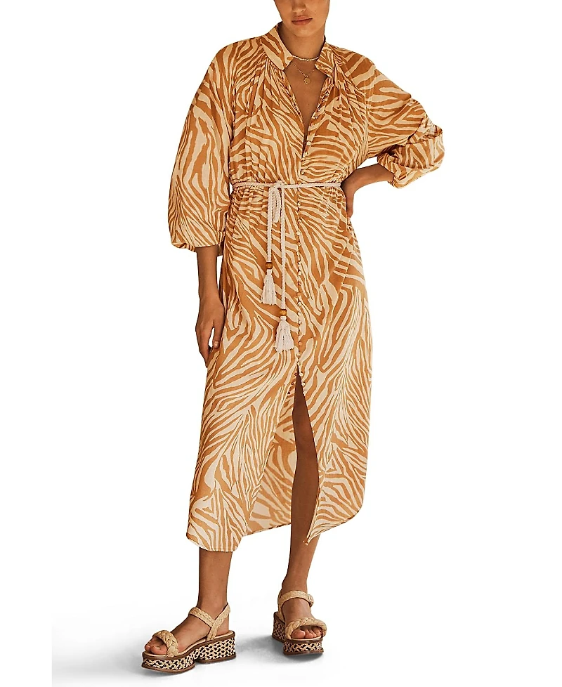 Aur OceA Notae Billow Sleeve Resort Dress