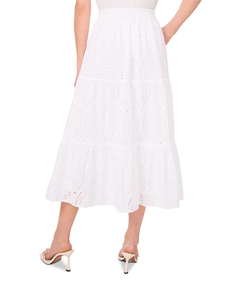 Tiered Circle Midi Skirt