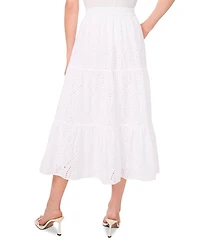 Tiered Circle Midi Skirt