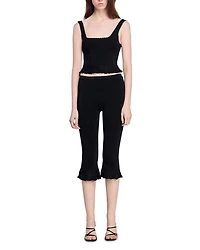Ruffled Capri Pants